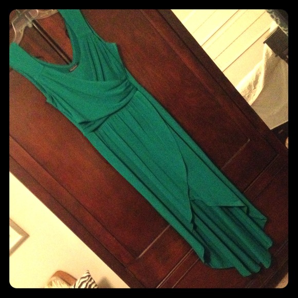 Emerald green dress