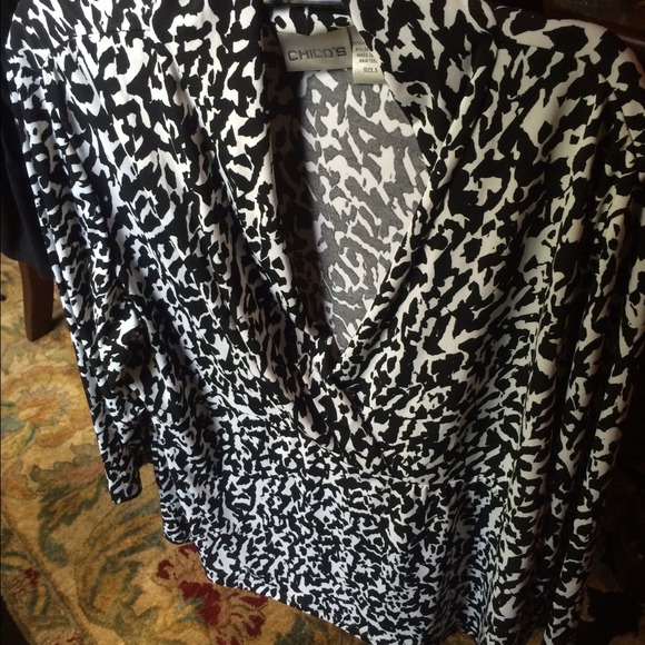 Chico's print blouse LIKE NEW size 3