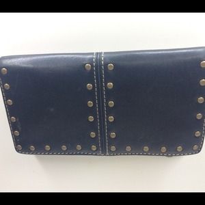 Michael Kors Studded Black Leather Wallet