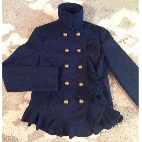 Kimchi Blue/Urban Outfitters navy wool coat