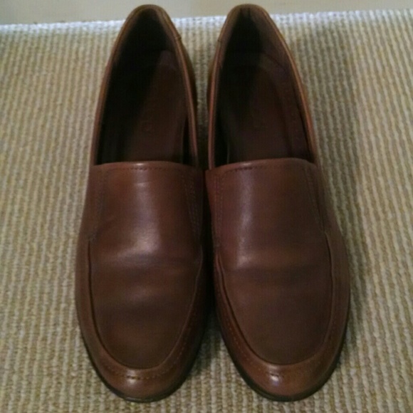 Ecco Women's Size 8/39 Brown Leather Loafers