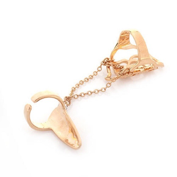 Rose pattern Two part ring - Picture 4 of 4