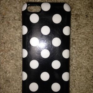 Black &a White Polka Dot iPhone 5c Case