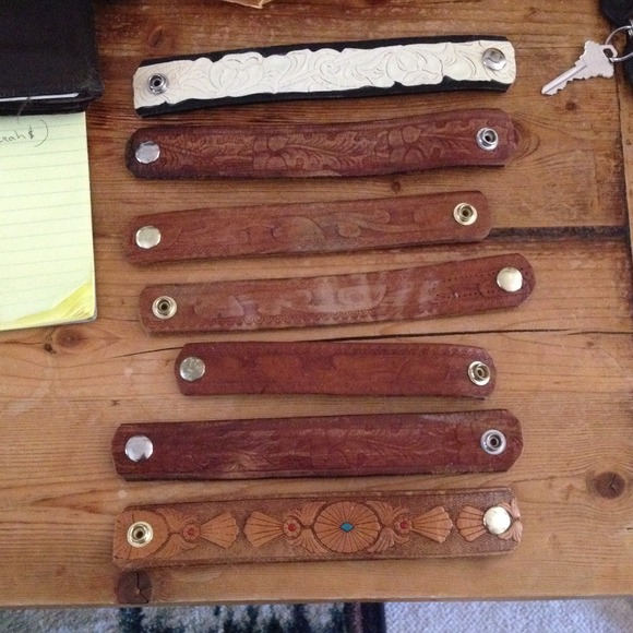 Handmade leather bracelets