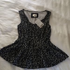 Never worn anthropologie peplum top!