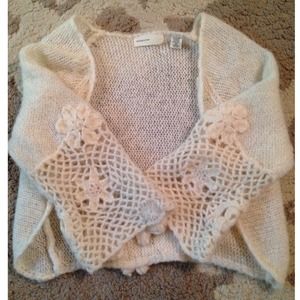 Anthropologie knit 3/4 sleeve sweater