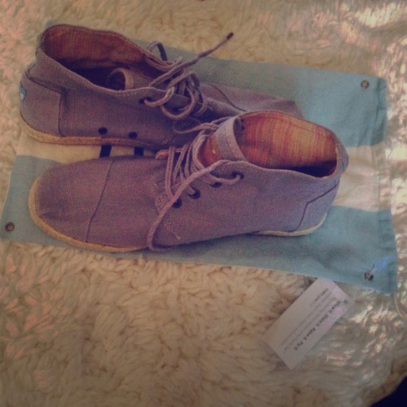 Price Reduction! Purple Toms High Tops Worn 1 time