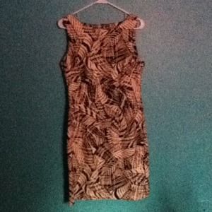 A tribal knee length summer dress