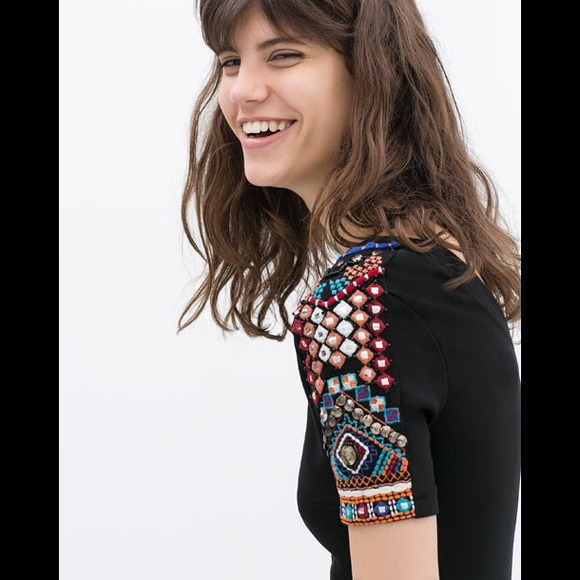 Zara Dresses & Skirts - **9/28 HP** Zara Trafaluc dress with beading