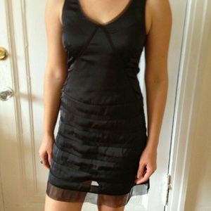 Black dress with tulle