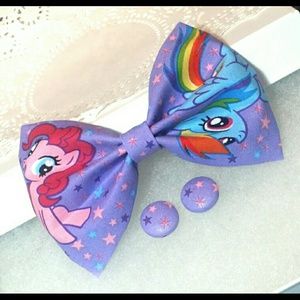 My Little Pony:FIM  Stars Hair Bow w/ Earrings
