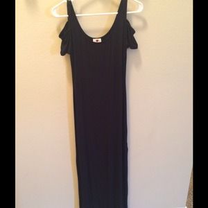 Black maxi dress