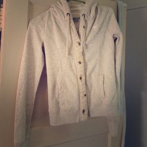 A&F XS button up jacket Oatmeal