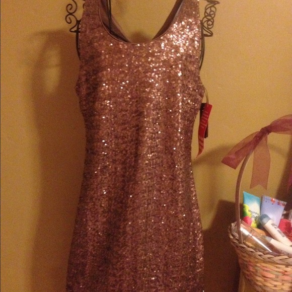 Sequin brownish goldish dress - Picture 2 of 3