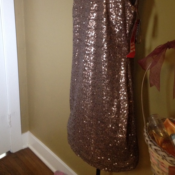 Sequin brownish goldish dress - Picture 3 of 3