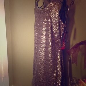 Sequin brownish goldish dress