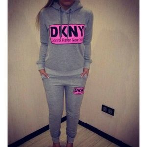 SEXY TRACK SUIT GRAY AND HOT PINK