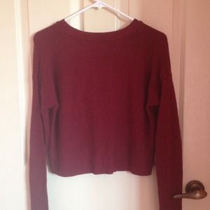burgundy sweater
