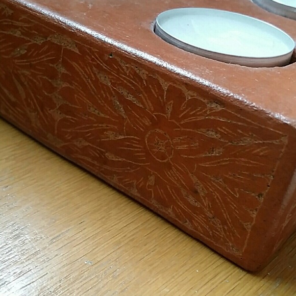 8" square tea light candle holder (9 candles) - Picture 2 of 2