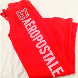 Aeropostale Red Sweatpants
