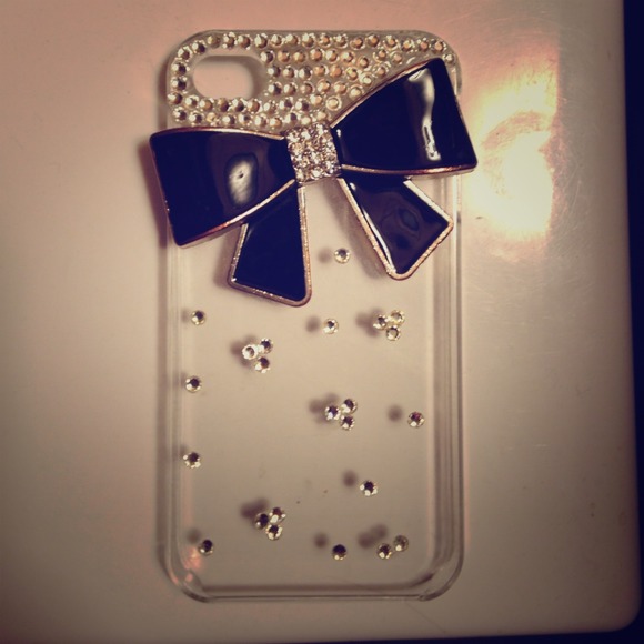 iPhone 4/4s gem bow case 🎀💎