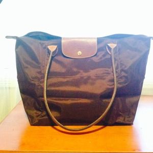 Chocolate LongChamp Handbag