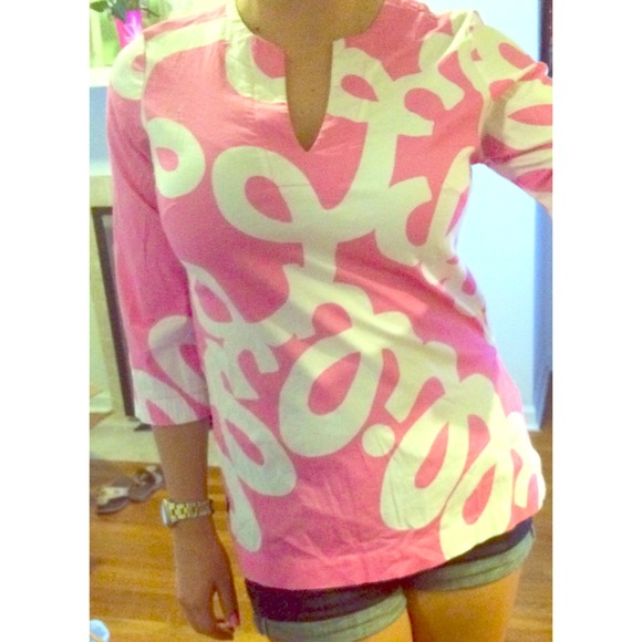 Lilly Pulitzer 3/4 Length Sleeve Top