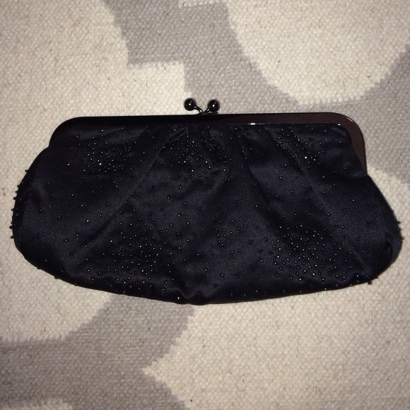 ❌SOLD❌ Express black beaded clutch