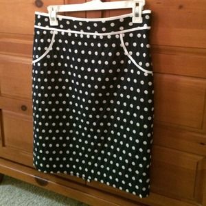 Limited polka dot pencil skirt
