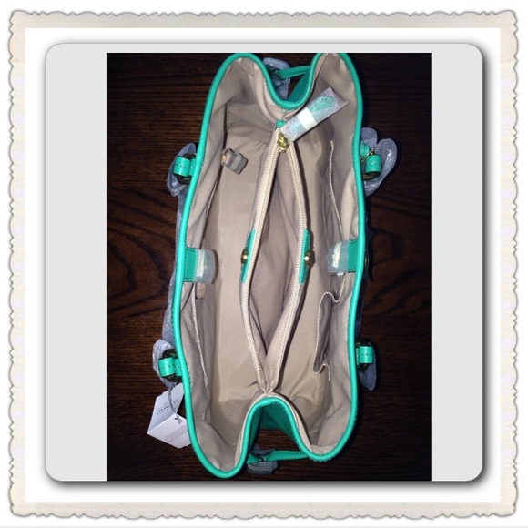 *SOLD* Peyton Saffiano Leather Drawstring Carryall - Picture 3 of 4