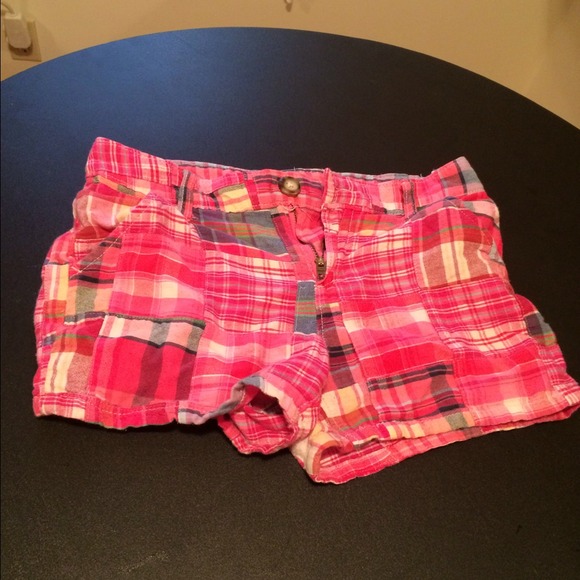 Justice plaid shorts for girls