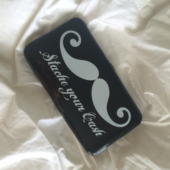"Stache your cash" wallet