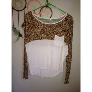 Long Sleeve Cheetah Top