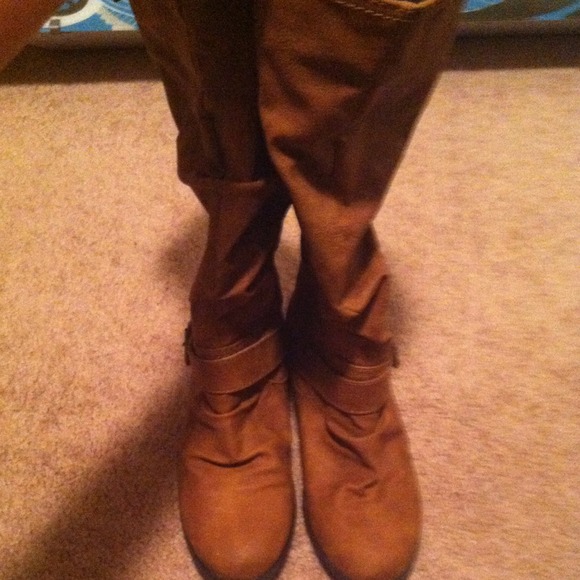 Tall brown boots