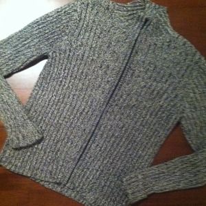 Talbots PS bundle- red t neck & marled zip mock nk