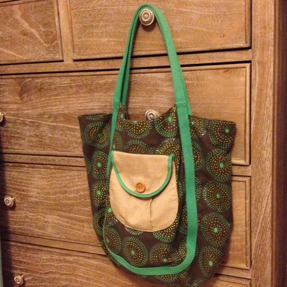 Chocolate satchel purse