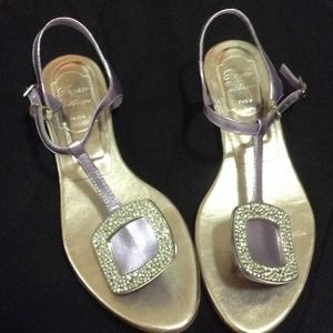 Lilac/crystal sandals, new only been tried indoor