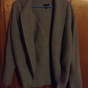 Talbots Gray Over-Sweater/Shawl NWOT
