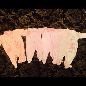 5 Baby Girl Sleepers