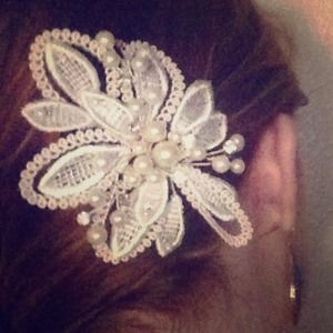 David's Bridal Flower Headpiece