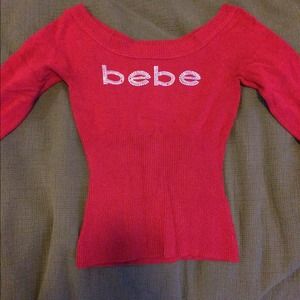 Pink long sleeve BEBE shirt
