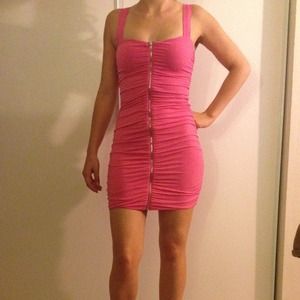 For Andrea 💗4 for $40💗 Pink zipper dress