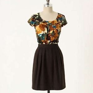 Anthropologie Tabitha Tweedy Leaves Dress