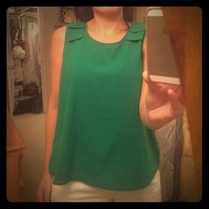 Sold in bundle Emerald Green Sleeveless Blouse