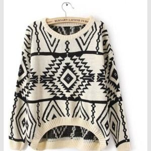 Autumn New Knit Woman Pullover Sweater (Beige)