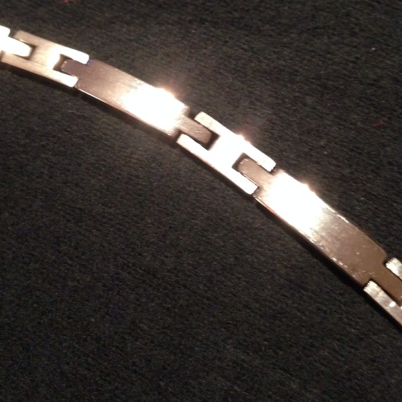 STERLING SILVER MEXICO 6mm RECTANGLE LINK 7" - Picture 2 of 3