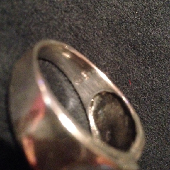 VINTAGE .925 STERLING BAND RING 7.3g SZ 13.75 MENS - Picture 4 of 4