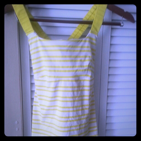 Lululemon sport top yellow striped