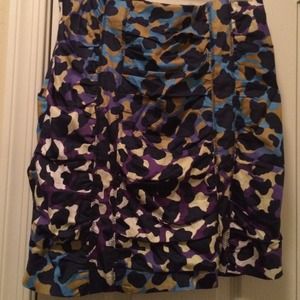 Nanette Lepore patterned mini-skirt