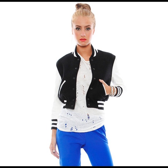 🎈sold in bundle🎈Chic varsity bomber jacket - Picture 3 of 3